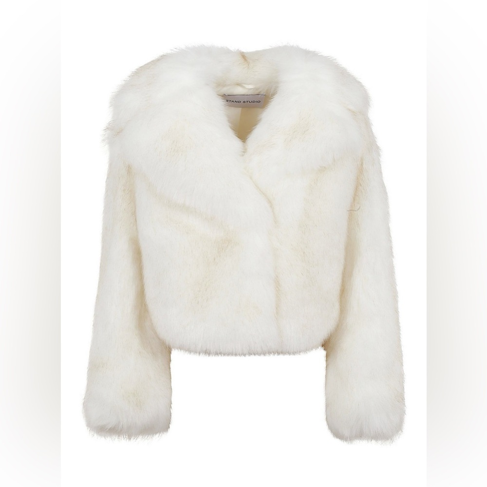Stand studio Samara Faux Fur coat ivory